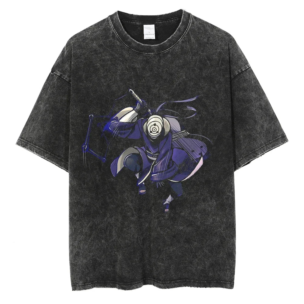 Vintage T-shirt Men Streetwear Harajuku Japanese Anime