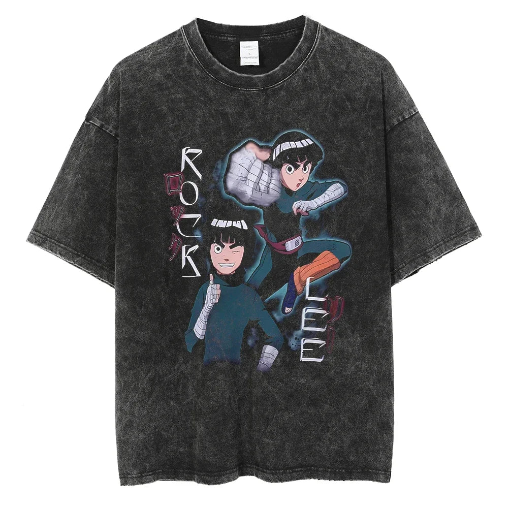 Vintage T-shirt Men Streetwear Harajuku Japanese Anime