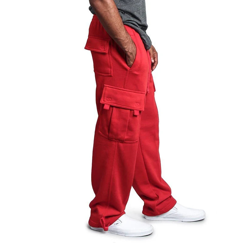 Sweatpants Straight Fit Joggers Streetwear Loose Oversized