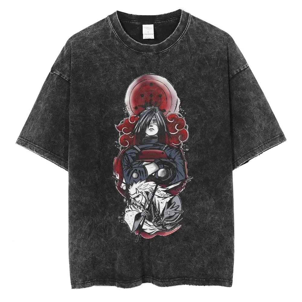 Vintage T-shirt Men Streetwear Harajuku Japanese Anime