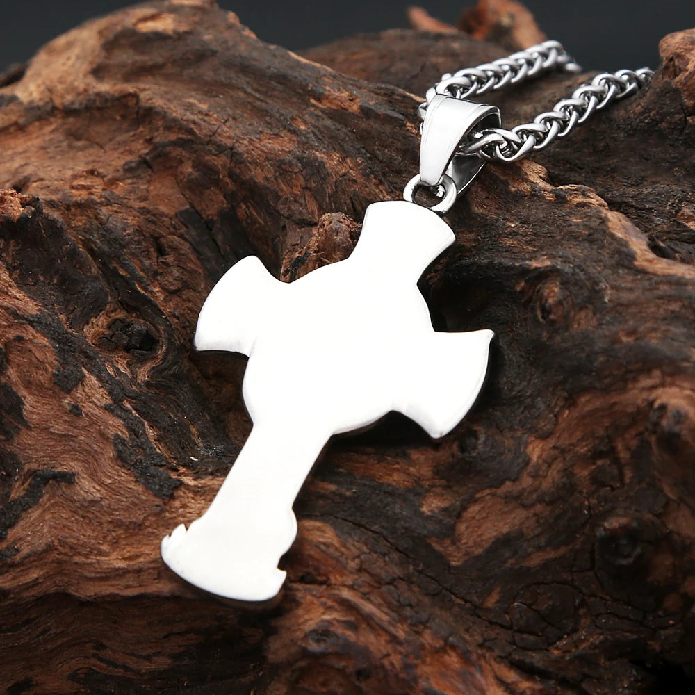 New Vintage St. Michael Archangel Pendant Stainless Steel