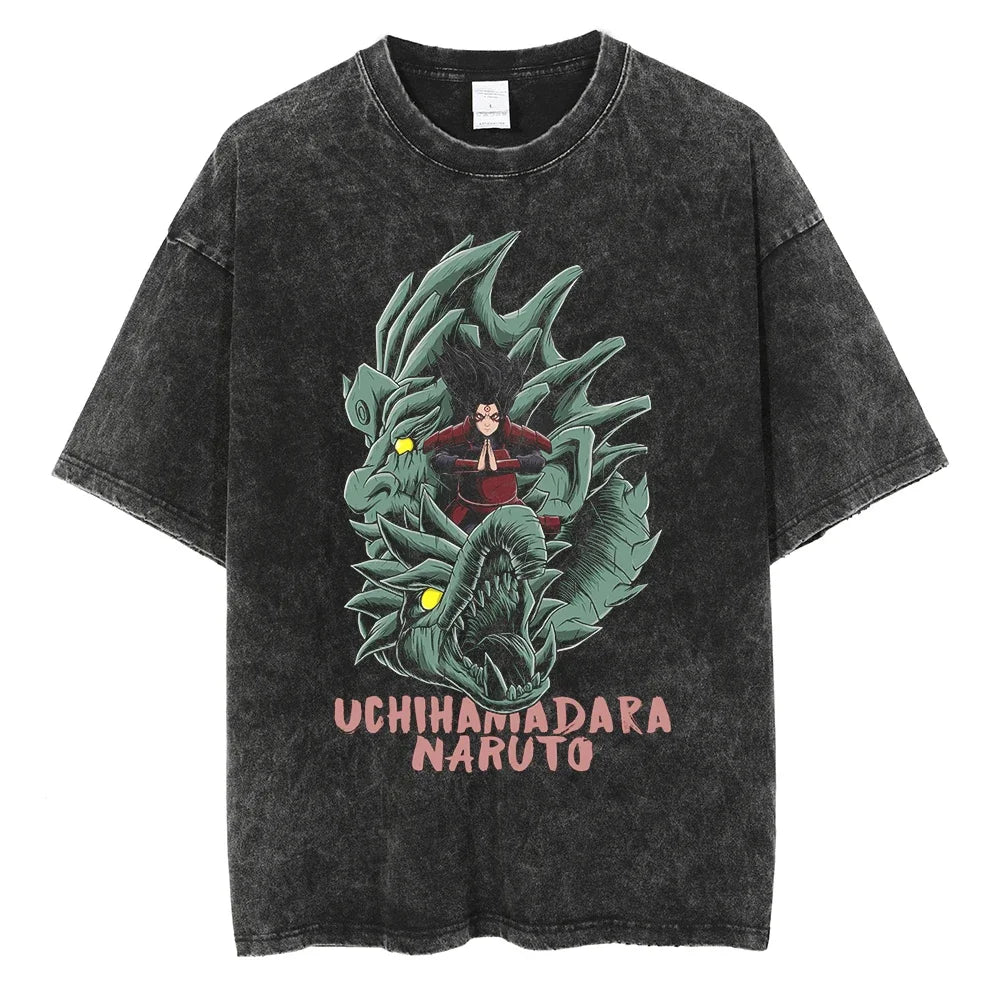 Vintage T-shirt Men Streetwear Harajuku Japanese Anime