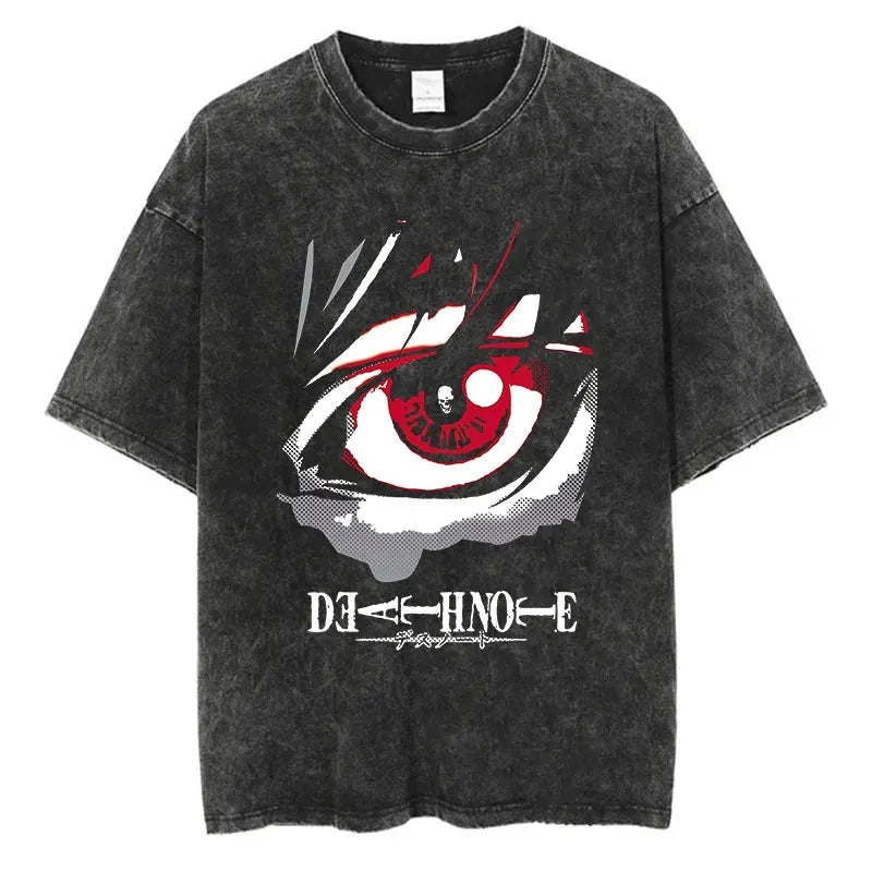 Death Note Anime Graphic Printing T Shirt Oversize Cotton Fashion Streetwear Unisex