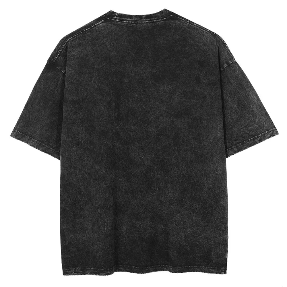 Vintage T-shirt Men Streetwear Harajuku Japanese Anime