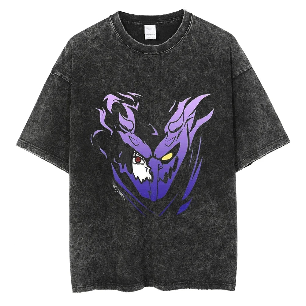 Vintage T-shirt Men Streetwear Harajuku Japanese Anime