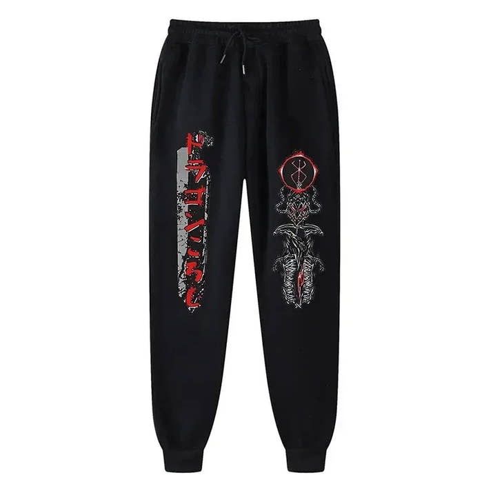 Berserker Print Versatile Sports Pants Jogging Pants
