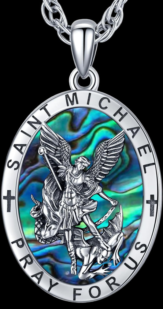 925 Sterling Silver St Michael