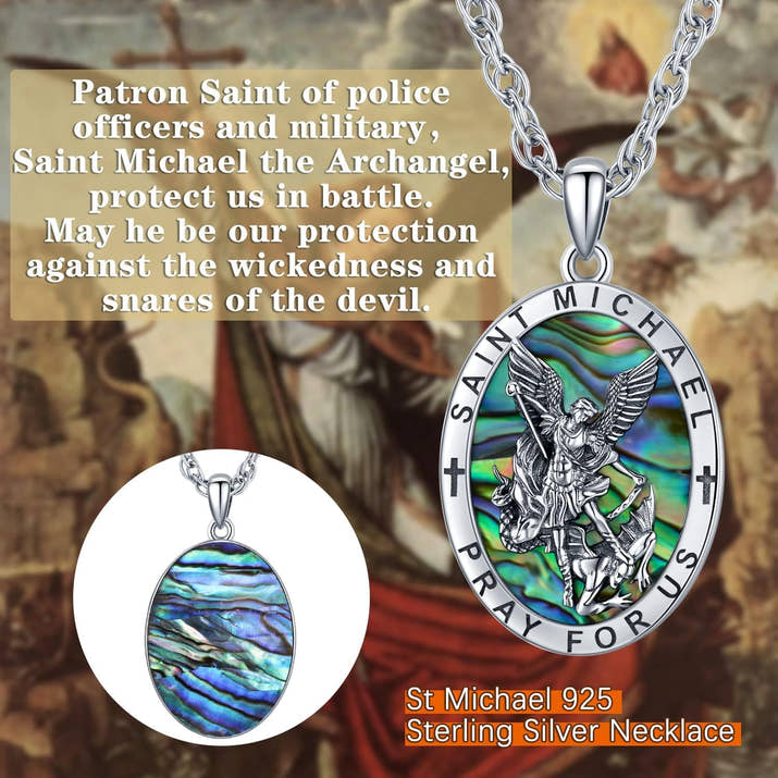 925 Sterling Silver St Michael