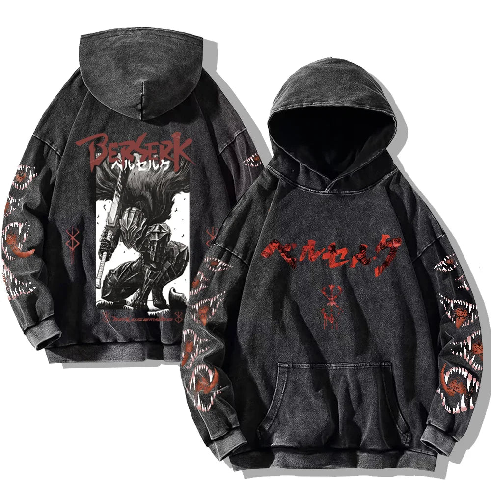 Berserk Printed Cotton Hoodie
