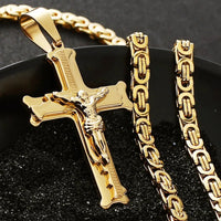 Cross Pendant Necklace™ Gold Silver Color