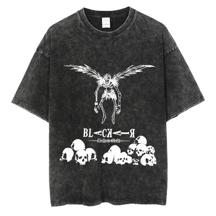 Death Note Anime Graphic Printing T Shirt Oversize Cotton Fashion Streetwear Unisex