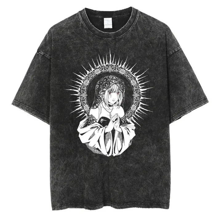 Death Note Anime Graphic Printing T Shirt Oversize Cotton Fashion Streetwear Unisex