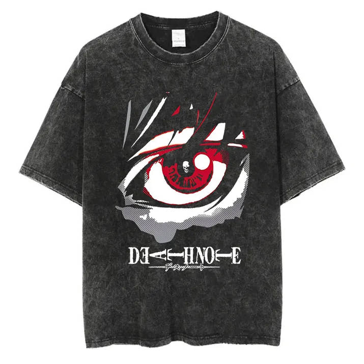 Death Note Anime Graphic Printing T Shirt Oversize Cotton Fashion Streetwear Unisex