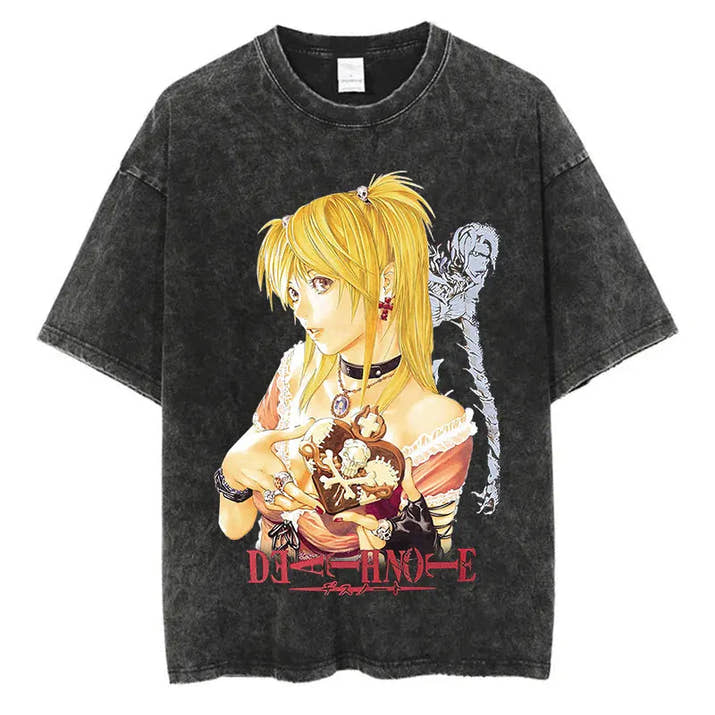 Death Note Anime Graphic Printing T Shirt Oversize Cotton Fashion Streetwear Unisex