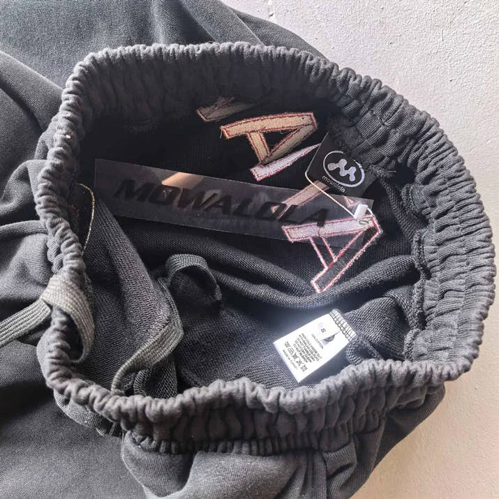 Embroidery Angel War Horse Digit 6 Label Sweatpants