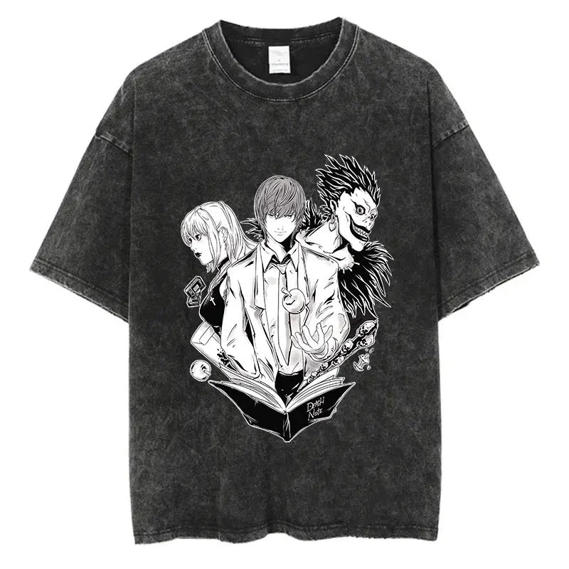 Death Note Anime Graphic Printing T Shirt Oversize Cotton Fashion Streetwear Unisex