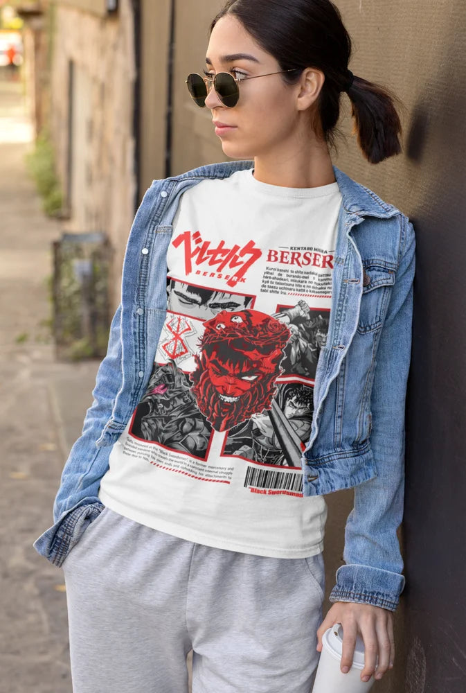Berserk T-Shirt Guts Shirt Horror Anime Tee  Japanese Aesthetic
