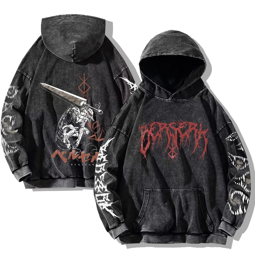 Berserk Printed Cotton Hoodie