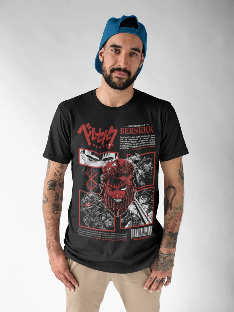 Berserk T-Shirt Guts Shirt Horror Anime Tee  Japanese Aesthetic