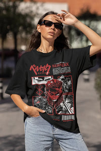 Berserk T-Shirt Guts Shirt Horror Anime Tee  Japanese Aesthetic