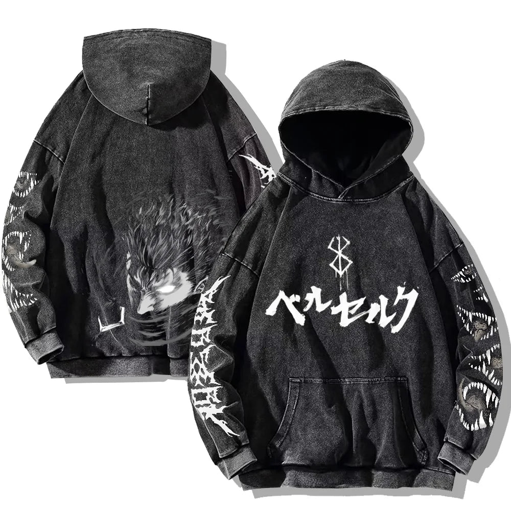 Berserk Printed Cotton Hoodie
