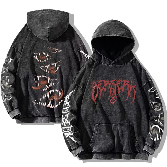Berserk Printed Cotton Hoodie