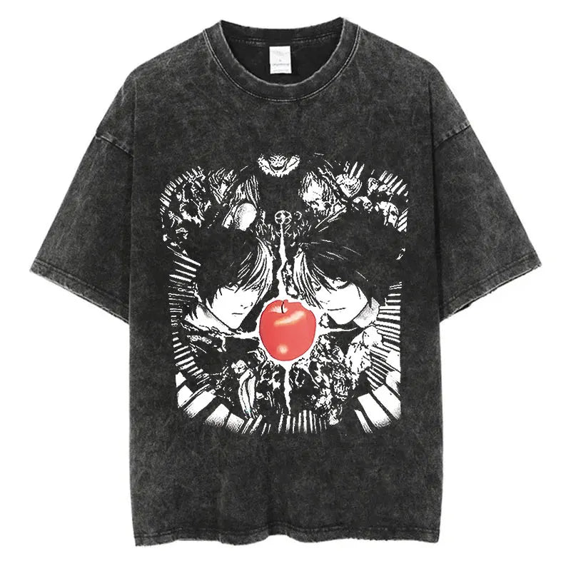 Death Note Anime Graphic Printing T Shirt Oversize Cotton Fashion Streetwear Unisex
