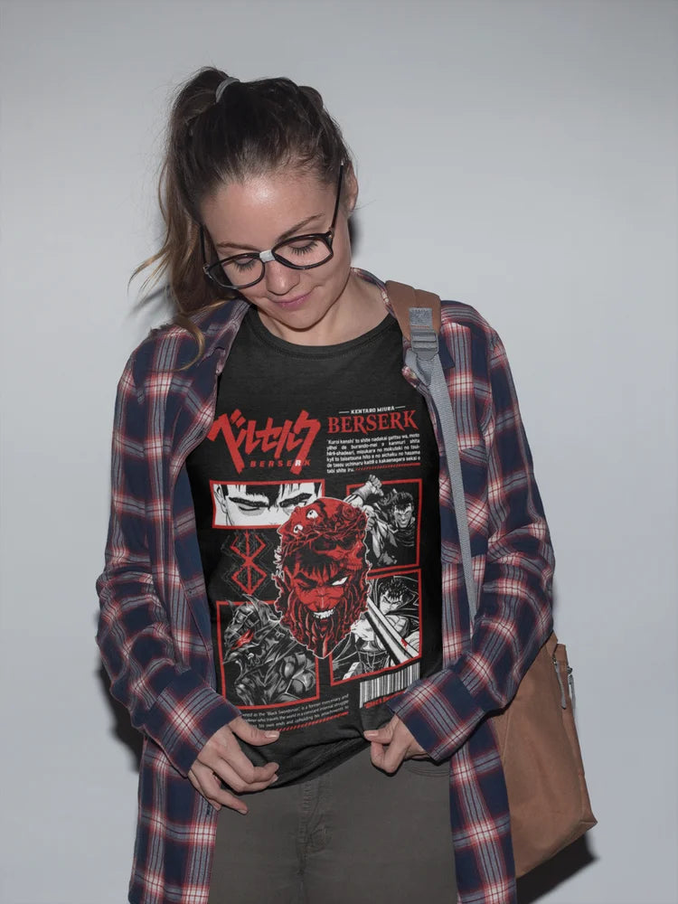 Berserk T-Shirt Guts Shirt Horror Anime Tee  Japanese Aesthetic