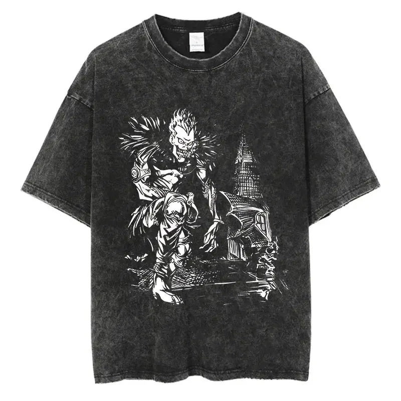 Death Note Anime Graphic Printing T Shirt Oversize Cotton Fashion Streetwear Unisex
