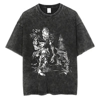 Death Note Anime Graphic Printing T Shirt Oversize Cotton Fashion Streetwear Unisex