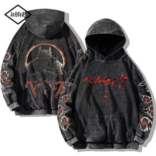 Berserk Printed Cotton Hoodie