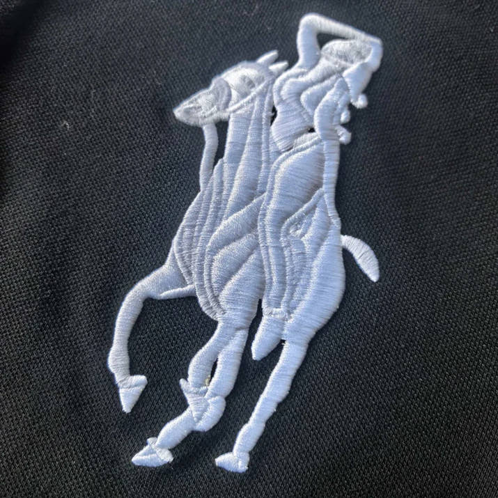 Embroidery Angel War Horse Digit 6 Label Sweatpants