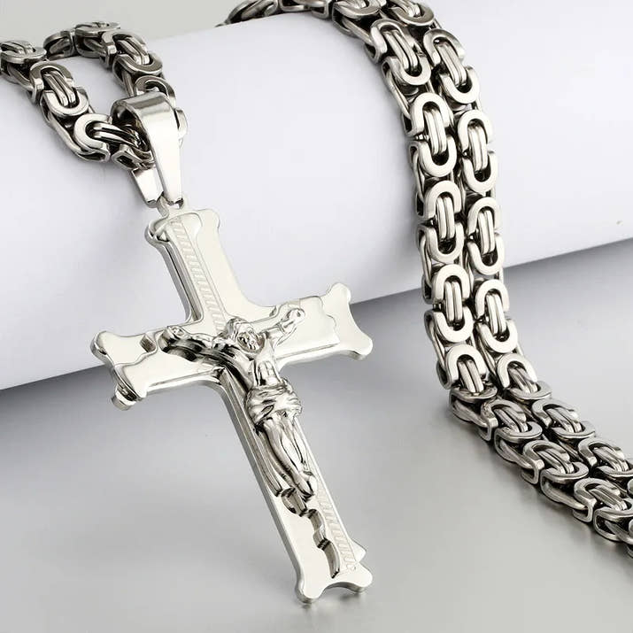 Cross Pendant Necklace™ Gold Silver Color